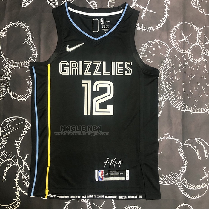 Maglia
 Ja Morant NO 12 Memphis Grizzlies Select Series Nero
